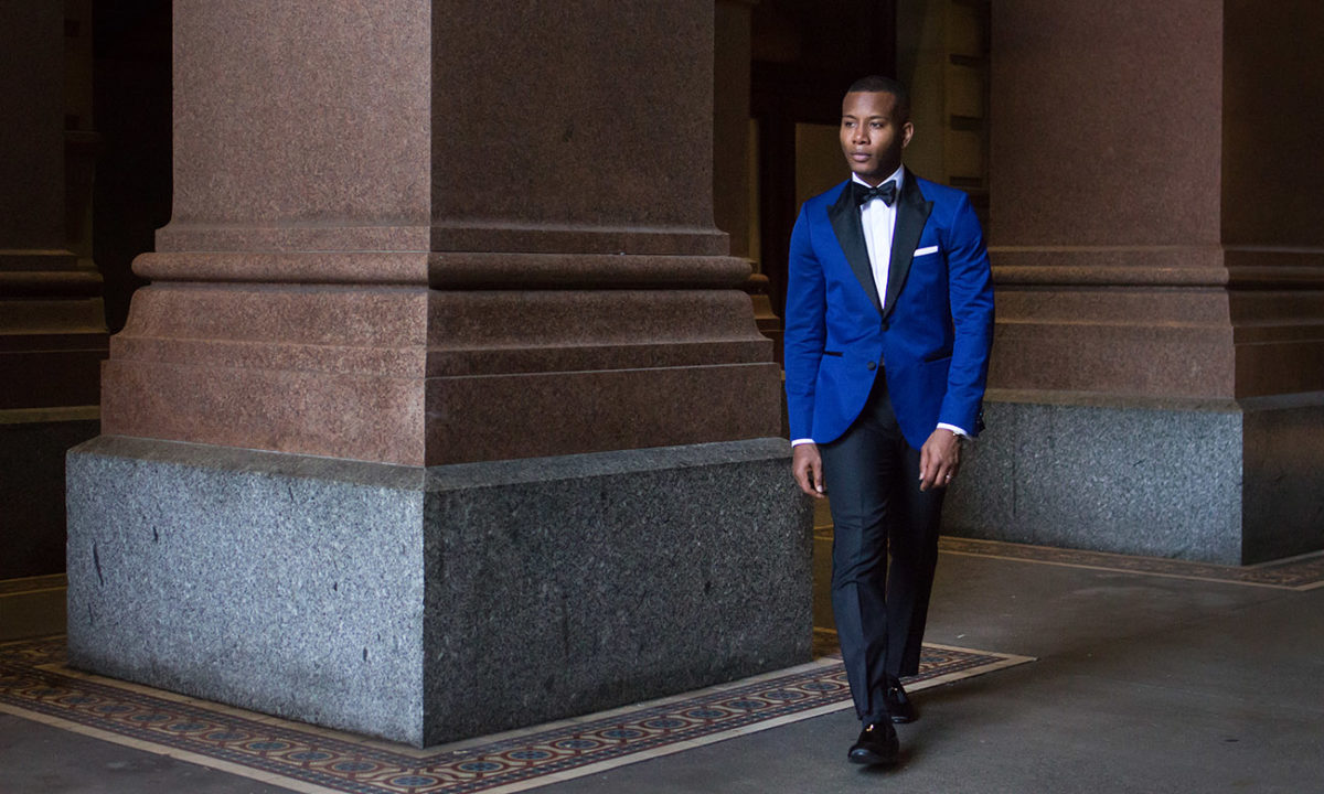 Modeling one of the ModaMatters suit collections (2/2)